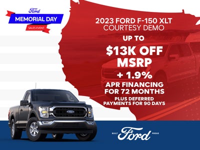 2024 Ford F-150 XLT Courtesy Demo Up to $13,000 Off AND